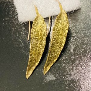 Michael Michaud Nature Sage leaf earrings